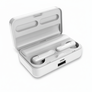 ชุดหูฟังไร้สายบลูทูธ 5.0 พร้อมไมโครโฟน ชาร์จแบบ Type C กันน้ำระดับ IPX4 ไดรเวอร์แบบไดนามิก วัสดุ ABS - Product Image 1