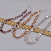 Perles en forme de cœur en gros, perles d'eau douce naturelles de 12-13 mm, perles en vrac pour la fabrication de bijoux