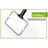 Kit de nettoyage d'aquarium, épuisette magnétique, grattoir à algues, pince à plantes aquatiques, brosse pour aquarium, nettoyeur de verre, kit de nettoyage cinq en un