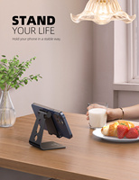 Support de téléphone de bureau en aluminium personnalisé Lamicall, support de téléphone portable en métal réglable, support pliable pour téléphone portable, support universel pour bureau