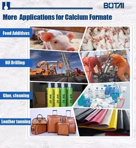 مواد مغذية للعلف 544-17-2 Ca(HCOO)2، غذائية للغذاء، تركيبات الكالسيوم 98%، مسحوق تركيبات الكالسيوم، مواد مغذية للحيوانات