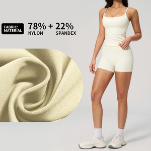 Conjunto de yoga de <span class=keywords><strong>2</strong></span> piezas de primera calidad, de secado rápido, para correr, informal, para yoga, entrenamiento, gimnasio, elástico en 4 direcciones, sostenible. - Product Image 6