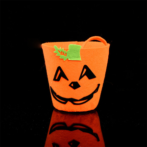 Sac citrouille d'Halloween Seau citrouille pour enfants Maternelle Dress Up Fournitures Cadeau Bonbons Sac Fabricants Vente en gros - Product Image 4
