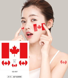 Hot 36 Pays Drapeau Visage <span class=keywords><strong>Tatouages</strong></span> Autocollants Patriotiques Temporaires en Stock Autocollant De Tatouage - Product Image 1