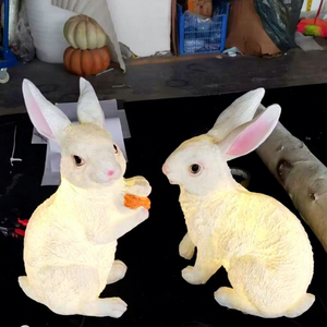 Lumière décorative 3D en fibre de verre motif lapin pour thèmes naturels, événements printaniers, décorations de Noël et paysages créatifs - Product Image 1