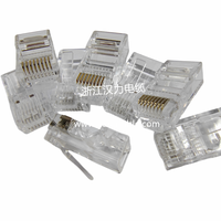 RJ45 tête de cristal câble réseau cordon de raccordement prise UTP Cat5/Cat6 10A Contact cuivre mâle/femelle boîtier PC coupleur en plastique