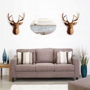 3D Home Bathroom Acrylic Stickers Reflective Surface Oval Pattern Wall Stickers <b>Mirror</b> Stickers Home Bathroom Decoration - Product Image 6