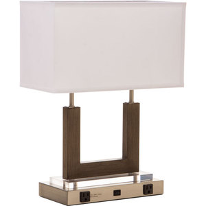 Branch Iron Brushed Nickel Hospitality Lamp Usb Angle Table Lamp Double Arms Desk Lamp - Product Image 3