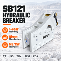 Casse-pierre hydraulique latéral SB121 pour carrières, pour excavatrices de 28-35 tonnes SK300 SY315H, 2413 kg, directement de l'usine