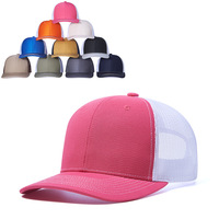 Casquettes de baseball personnalisées OEM avec logo brodé 3D, casquettes vierges à face en mousse, commande en gros, casquettes à dos en maille