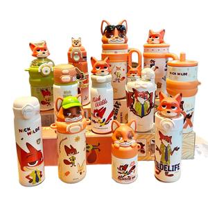 Termo de Pareja de Dibujos Animados - Taza de Regalo de Gran Capacidad con Aislamiento al Vacío de Alta Calidad para Mujeres y Hombres, Acero Inoxidable 316 - Product Image 5