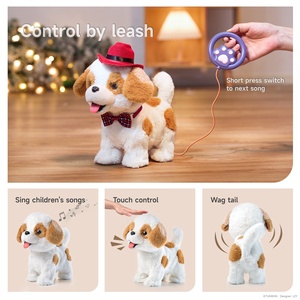 Tumama Kids Elektrische Hond Pop Speelgoed Zacht Pp Pluche Blaffen En Wandelen Puppy Speelgoed Op Afstand Interactieve Pratende Hond Speelgoed Voor Peuters - Product Image 4
