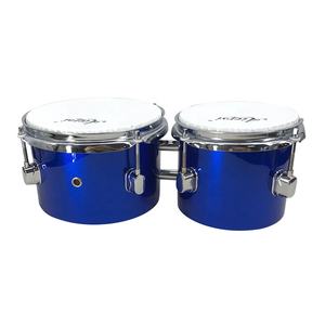 Bongó de Madera de Arce de 6 y 8 Pulgadas, Color Azul, Instrumento Musical Africano, Precio de Fábrica Aiersi - Product Image 5