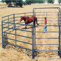 Paneles de Corral Galvanizados de Alta Resistencia de 5x12 pies, Antióxido, Portátiles, para Ganado, Vacas, Ovejas, Caballos, Cercas Metálicas para Granjas