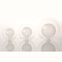 Globe en verre borosilicate transparent de couleur arc-en-ciel, fabriqué à la main, pour ampoule G9, couvercle de lampe pour luminaire de plafond intérieur