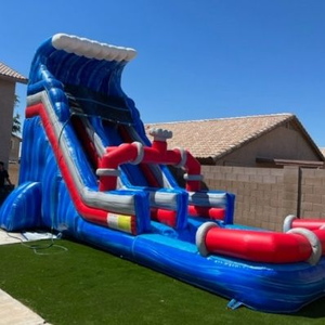 Toboggan gonflable géant commercial extérieur personnalisable en PVC pour adultes pour la maison et l'usage résidentiel <span class=keywords><strong>avec</strong></span> piscine - Product Image 3
