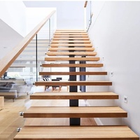 Escalier en colimaçon intérieur moderne de luxe en chêne massif préfabriqué sur mesure Anewson Premium