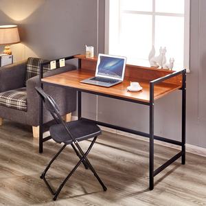 Modern Living Room Study Laptop Security <strong>Computer</strong> <strong>Desk</strong> with Steel Legs White/Black Console Table - Product Image 2