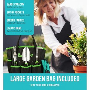 Juego de Herramientas de Jardinería GROWIT de 23 Piezas, Kit de Jardín Ergonómico de Acero Inoxidable para el Cuidado de Plantas en Exteriores - Product Image 4
