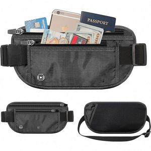 Muestra gratuita de cinturón portamonedas delgado con bloqueo RFID para pasaporte, ideal para viajes - Product Image 4
