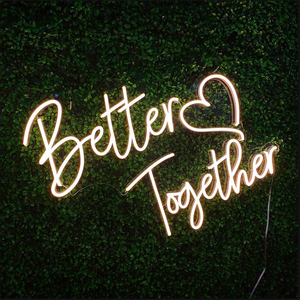 Tùy chỉnh thực hiện trang trí nội thất từ Bảng chữ cái thư đám cưới Đảng tốt hơn với nhau Neon LED dấu hiệu điện tử - Product Image 2