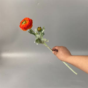 FL-460 Usine En Gros Unique Soie <span class=keywords><strong>Ranunculus</strong></span> Tige Branche Lotus Rose Fleurs <span class=keywords><strong>Asiaticus</strong></span> pour Salon De Mariage - Product Image 3