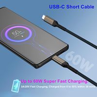 Kabel USB Kepang 60W/100W, Kabel Charger Smart Bio PD untuk Android Samsung Printer, Kompatibel dengan Kabel Data Tipe C