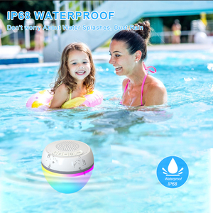Enceinte sans fil portable mini avec caisson de basses intelligent pour <span class=keywords><strong>piscine</strong></span>, nouveau design 2024, étanche IP68, flottante, en plastique, Tg117 7W - Product Image 4
