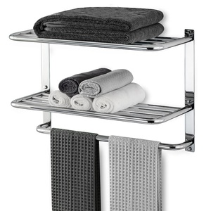 Modern Golden Iron Punch-Free Single <b>Pole</b> Wall-Mounted Hotel Bathroom Toilet <b>Hook</b> Towel Rack Bar Hanging Rod - Product Image 2