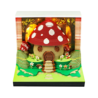 Bloc-notes 3D Mushroom Cottage, Calendrier hebdomadaire, Bloc-notes en papier Sunflower House, Décoration de bureau, Papeterie, Cadeau de luxe pour anniversaire