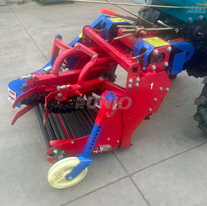 Récolteuse d'arachides tractée par motoculteur à transmission par engrenages, pour mini-terres agricoles, faible taux de bris, compatible sol sec et humide - Product Image 6