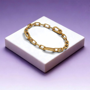 Pulsera Original de Plata 925 con Zirconia y Cierre Clásico en Forma de Corazón, con Cuentas Metálicas <span class=keywords><strong>Pandora</strong></span> y Cadena de Eslabones - Regalo para Fiestas, DIY - Product Image 4