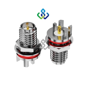IN STOCK 100% ORIGINAL BRAND NEW SMA HORIZONTAL <strong>JACK</strong>, REVERSE <strong>POL</strong> RFPC-SMA32-FN-175-A - Product Image 1