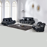 In China Hergestelltes Modernes Design Echtleder-Sofa Möbelset für Zuhause