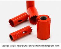 Vente directe usine : Kit de scies cloches en acier rapide avec dents de coupe HRC63, profondeur de coupe max. 40 mm, pour le bois et le métal
