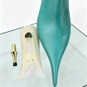 Escarpins à talon chaton pour femme, en cuir véritable, à bout pointu, avec motif rose 3D, en soie, confortables, pour soirée ou décontracté, semelle extérieure en cuir véritable - Product Image 6