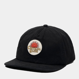 Casquette Snapback à 5 panneaux non structurée à visière plate avec logo personnalisé OEM, broderie en coton, patch, boucle en métal - Product Image 1