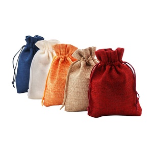 Hot Sale Custom Jute Burlap <b>Gift</b> Sack Drawstring Candy <b>Bags</b> for Party Wedding Burlap <b>Bags</b> Pouch Wholesale - Product Image 1