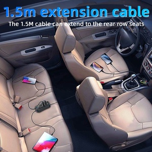 75W 5 porte USB caricabatterie rapido per auto 3.0 posteriore tipo-C caricabatterie per telefono cellulare iPhone Samsung Huawei Xiaomi PD auto ricarica rapida - Product Image 5