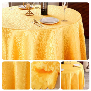 Mantel de poliéster y spandex al por mayor, personalizable en color y tamaño, lavable, tejido, para hoteles y bodas, suministro a granel. - Product Image 5
