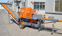 Machine de découpe de processeur de bois de chauffage machines forestières 20ton
