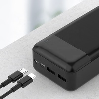 Powerbank Banques d'alimentation de style rentable Rohs Double USB téléphone portable Smart Mobile grande banque d'alimentation haute capacité 30000mah