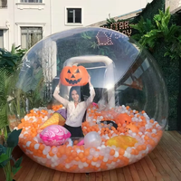 Dôme Igloo Géant Transparent Gonflable pour Fêtes d'Enfants, Tente Bulle Gonflable, Maison à Ballons Extérieure