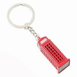 UK <span class=keywords><strong>Voyage</strong></span> Commémoratif Cadeau Londres Souvenir Rouge Bus Téléphone Boîte Élégant En Acier Inoxydable Porte-Monnaie En Métal Porte-clés Alliage Matériel - Product Image 3