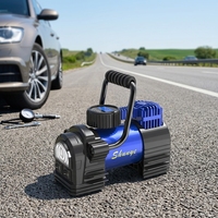 Inflador de Neumáticos Eléctrico Portátil Mini de Metal de 12V CC con Pantalla Digital y Monitor de Presión de Neumáticos para Automóvil