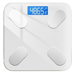 Smart <strong>Body</strong> <strong>Scale</strong> Digital Weight <strong>Scale</strong> With Temperature Display Rechargeable Battery Square Shape Touch Sensing Home Use - Product Image 1