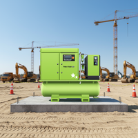Sécheur de compresseur d'air à vis 4-en-1 avec moteur électrique rotatif et roulement 11-37kW/15-50HP 16-35Bar pour le traitement du ciment