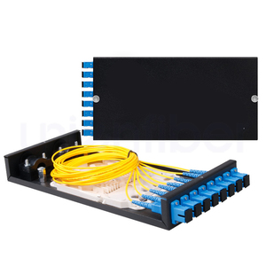 Công nghiệp-lớp 35mm Din Rail FTTH FTTx ODF hộp 4 6 8 lõi 4-Port Mini ODF SC LC FC ST loại trong nhà treo tường Patch Panel - Product Image 4