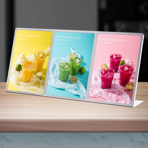 Nhà máy tùy chỉnh siêu thị kim loại A3 A4 A5 bảng Đăng Poster Acrylic menu khung hiển thị đứng chủ - Product Image 6