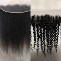 Vente en gros de frontales en dentelle HD 100% cheveux humains vierges, cheveux alignés dans le sens des cuticules, sans colle, 13*4 4*4 13*6, closure en dentelle noire pour femmes
